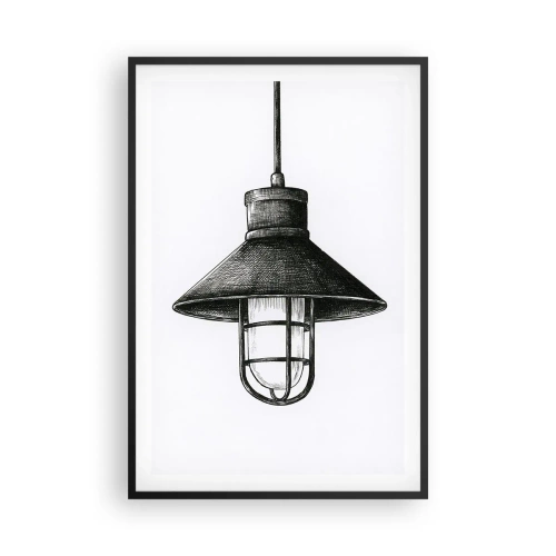 Poster în ramă neagră - Cu mulți ani în urmă... - 61x91 cm