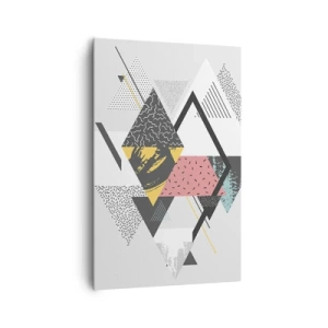 Tablou pe pânză - Variația triunghiului și a rombului - 80x120 cm