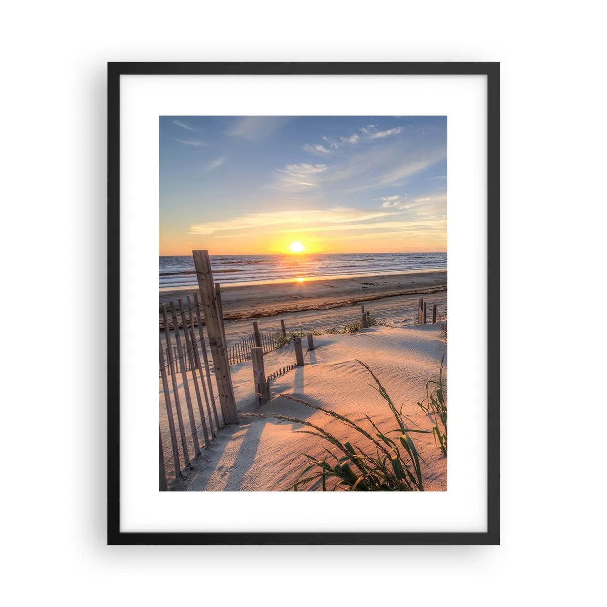 Poster în ramă neagră - Strălucirea și umbra vântului - 40x50 cm