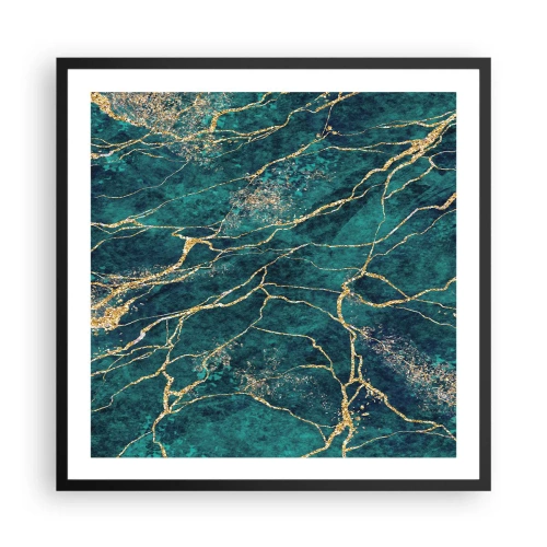 Poster în ramă neagră - Filon de aur - 60x60 cm