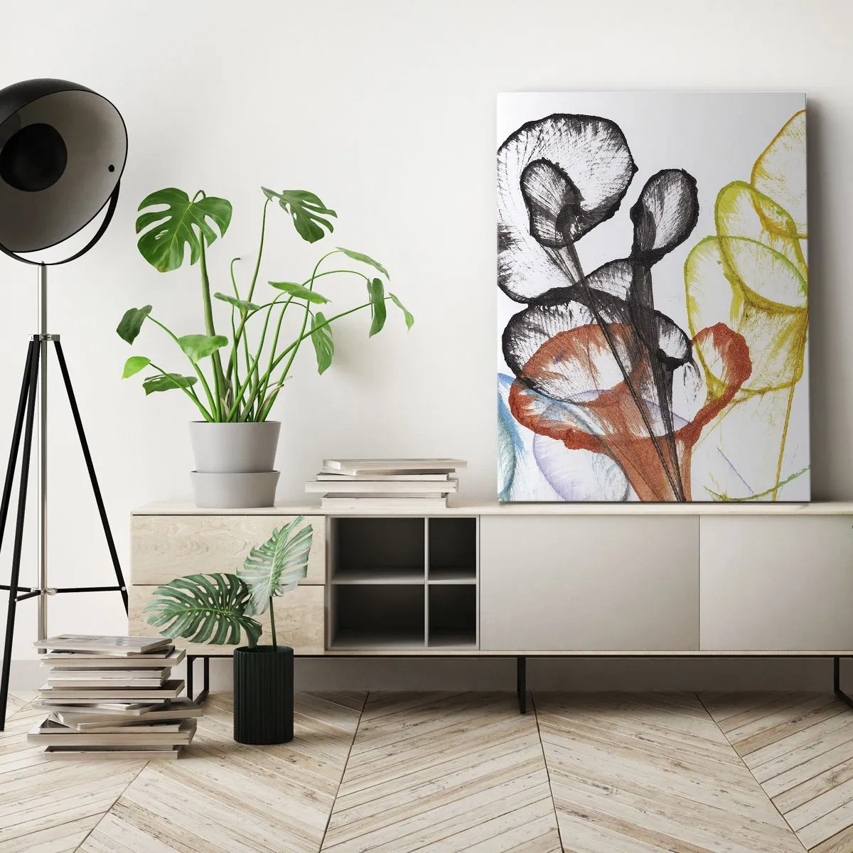 Tablou pe pânză - Flori cu suflete - 50x70 cm