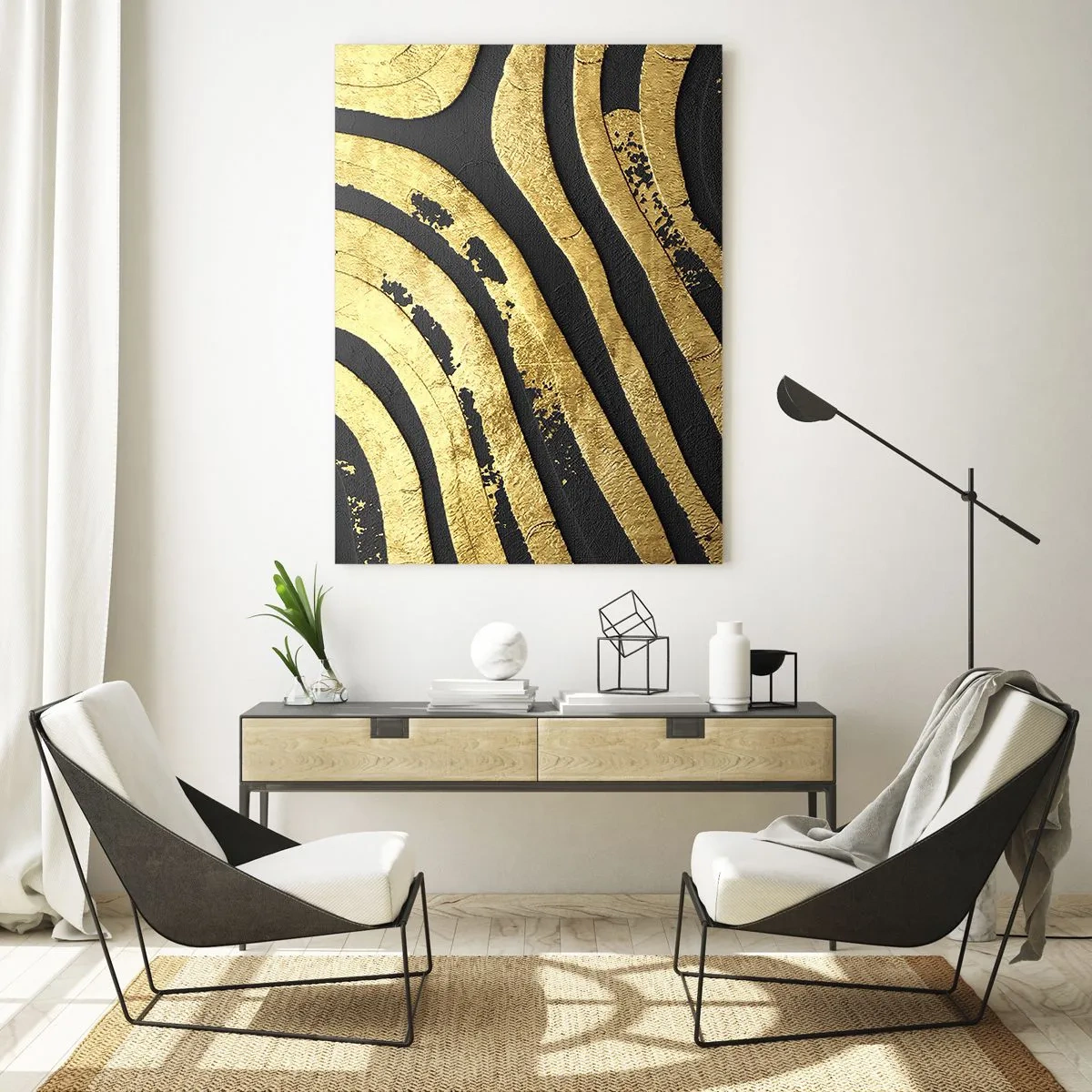 Tablou pe sticlă - Totul curge - 50x70 cm