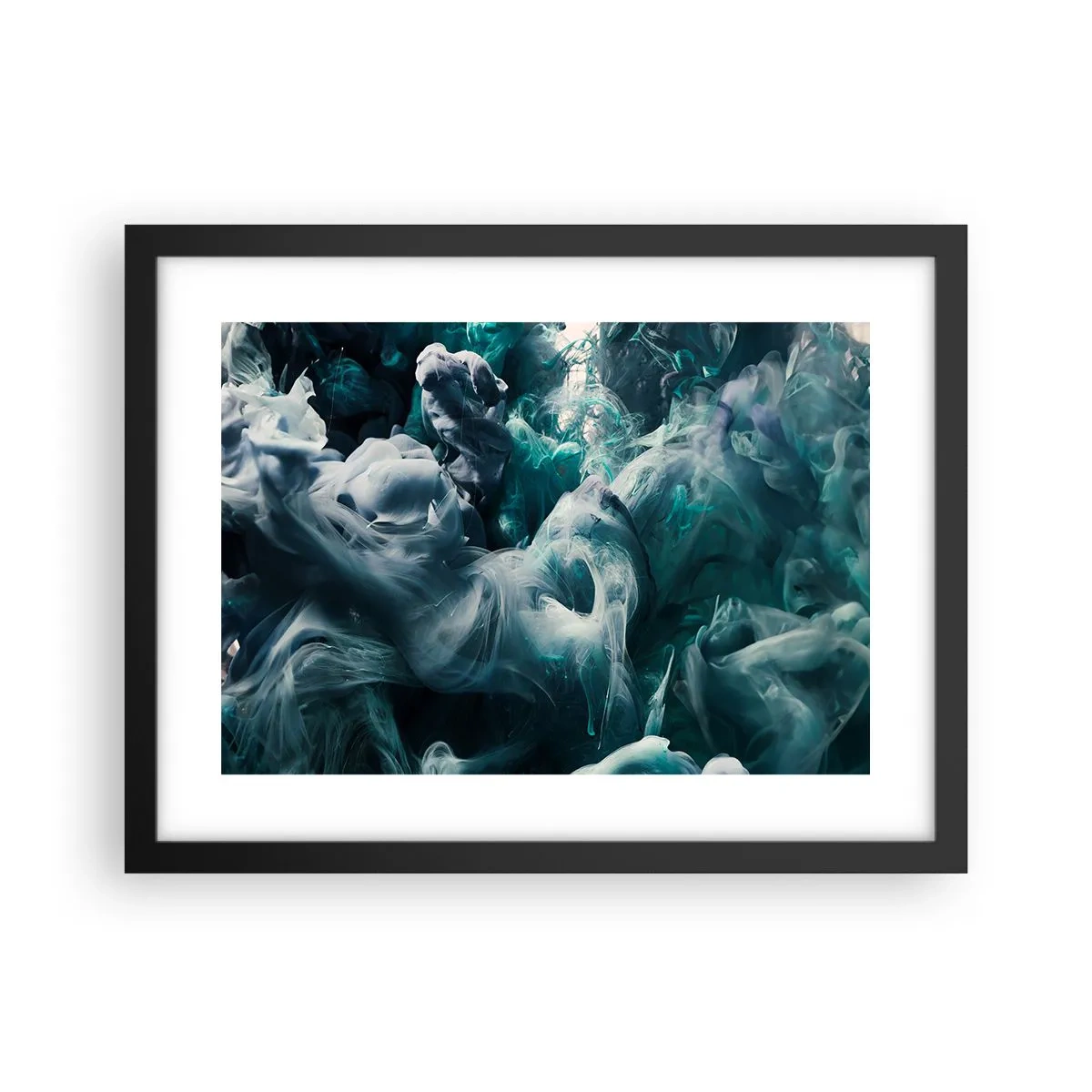 Poster în ramă neagră - Mișcarea culorilor - 40x30 cm