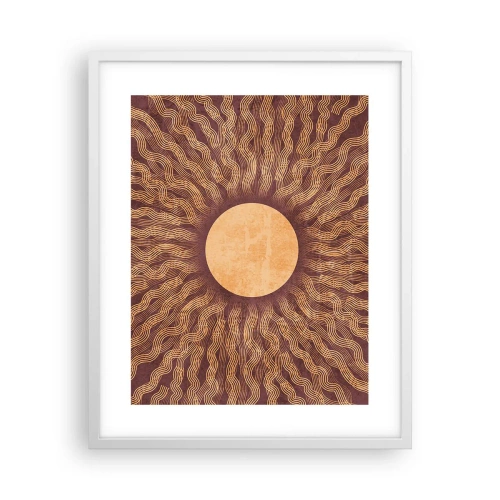 Poster în ramă albă - Icoana soarelui - 40x50 cm