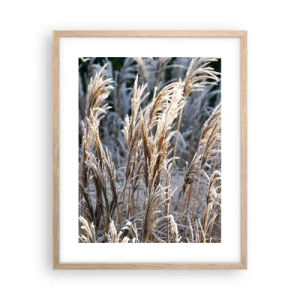 Poster în ramă de stejar deschis - Împodobite cu brumă - 40x50 cm