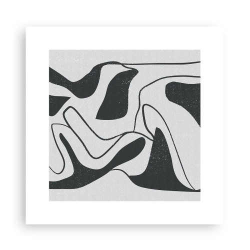 Poster - Distracție abstractă în labirint - 30x30 cm