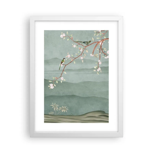 Poster în ramă albă - Primăvara, ah, tu ești - 30x40 cm