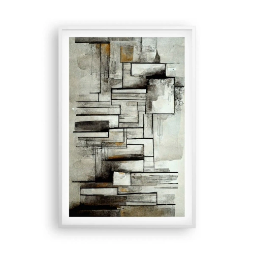 Poster în ramă albă - Puterea simplității - 61x91 cm