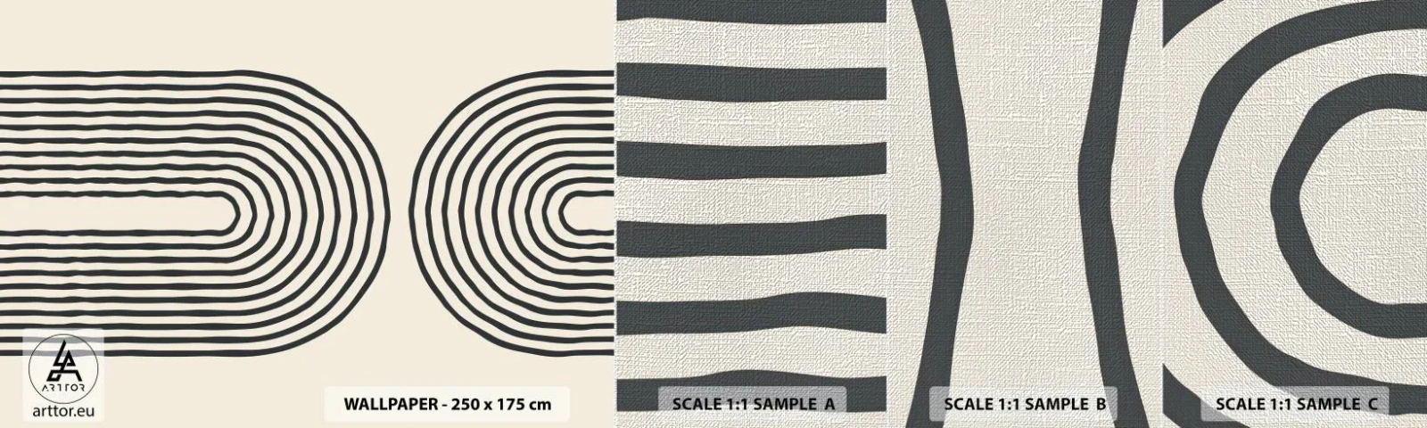 Mostră tapet Premium Canvas - În curând... - Abstracția, Grafică, Bucată - 100x30 cm