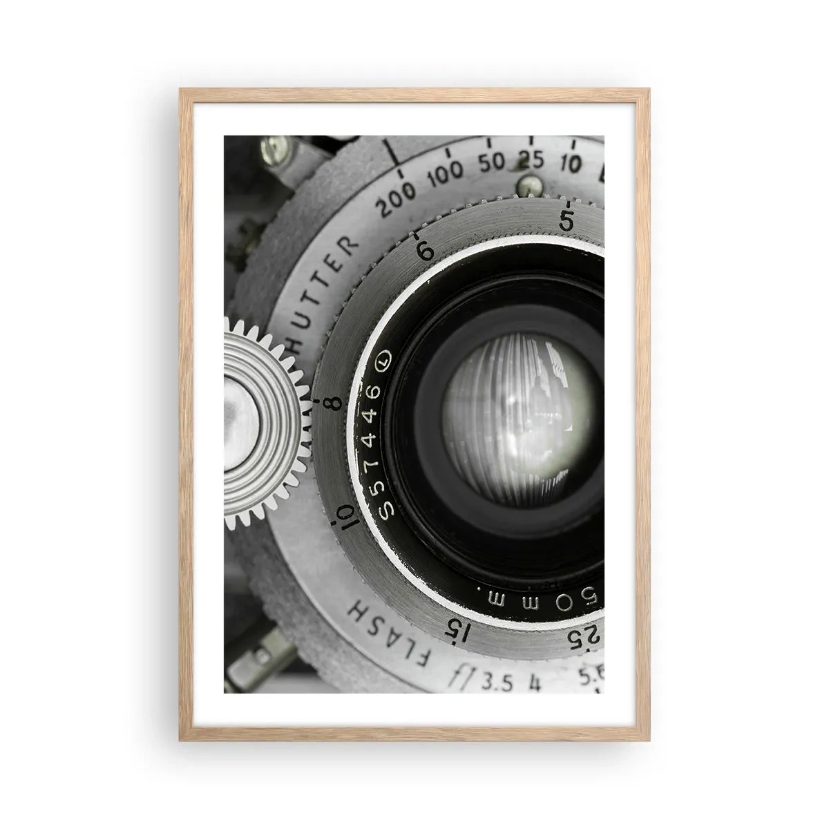 Poster în ramă de stejar deschis - Povestea de la Hollywood - 50x70 cm