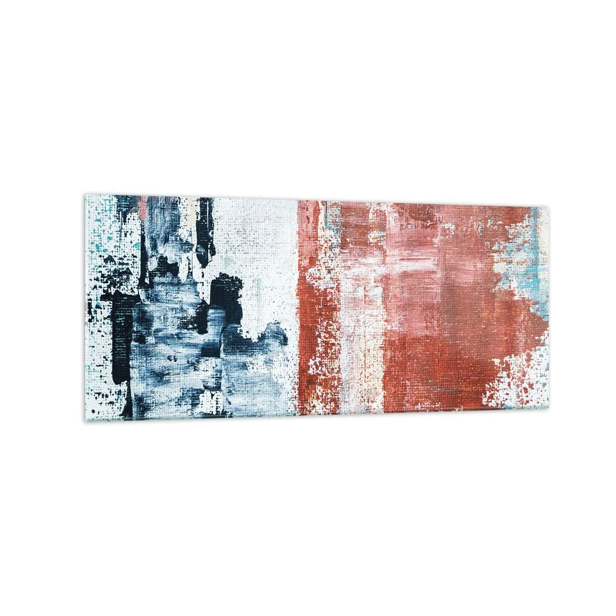 Tablou pe sticlă - Jumi-juma abstract - 120x50 cm