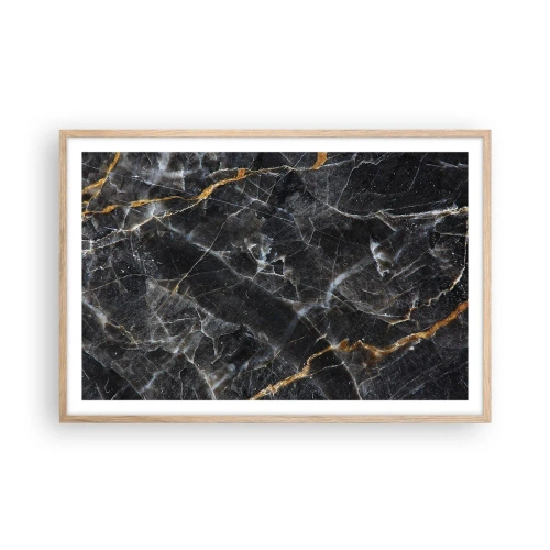 Poster în ramă de stejar deschis - Viața interioară a unei pietre - 91x61 cm
