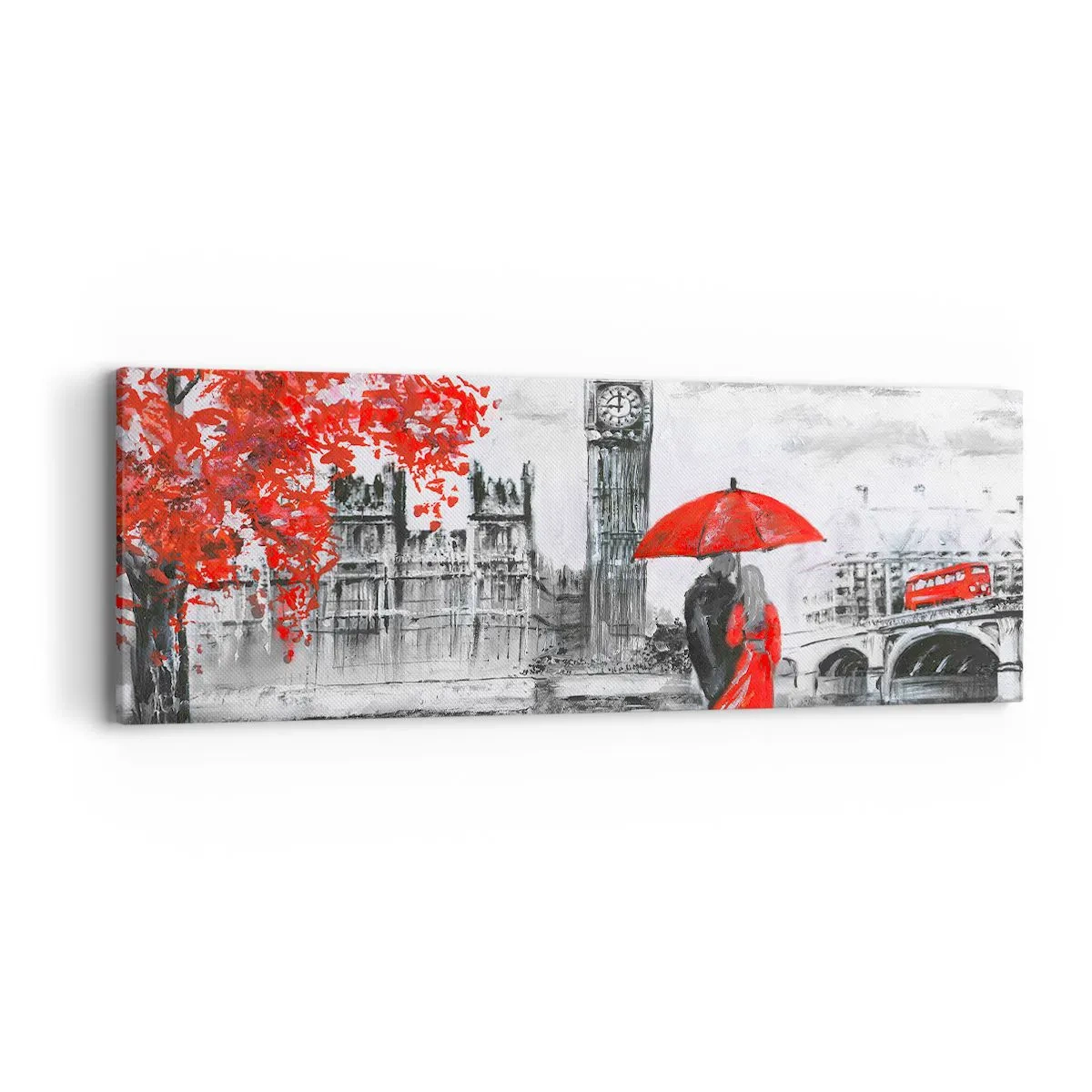 Tablou pe pânză - Îndrăgostit de Londra - 90x30 cm