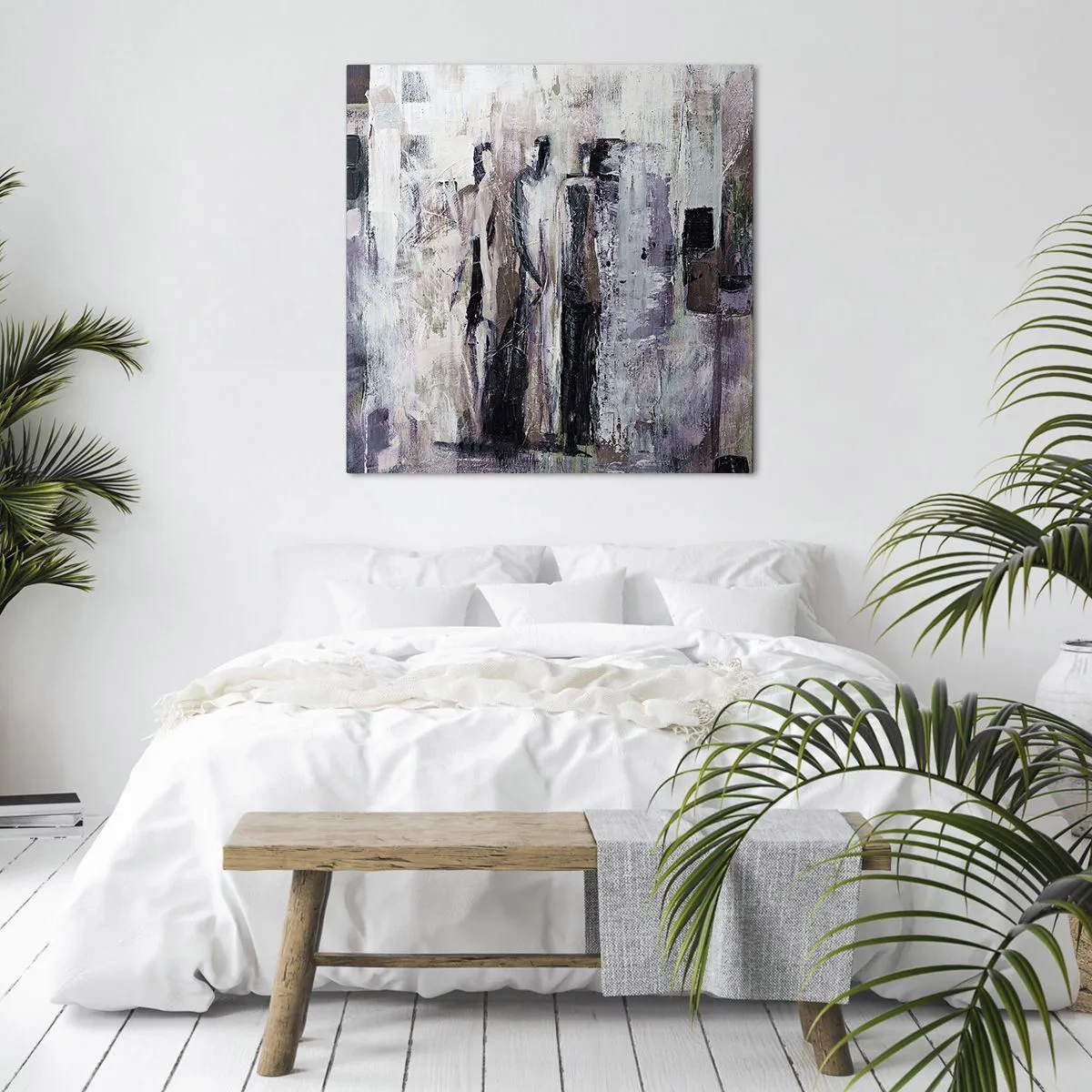 Tablou pe pânză - Cei trei misterioși - 60x60 cm