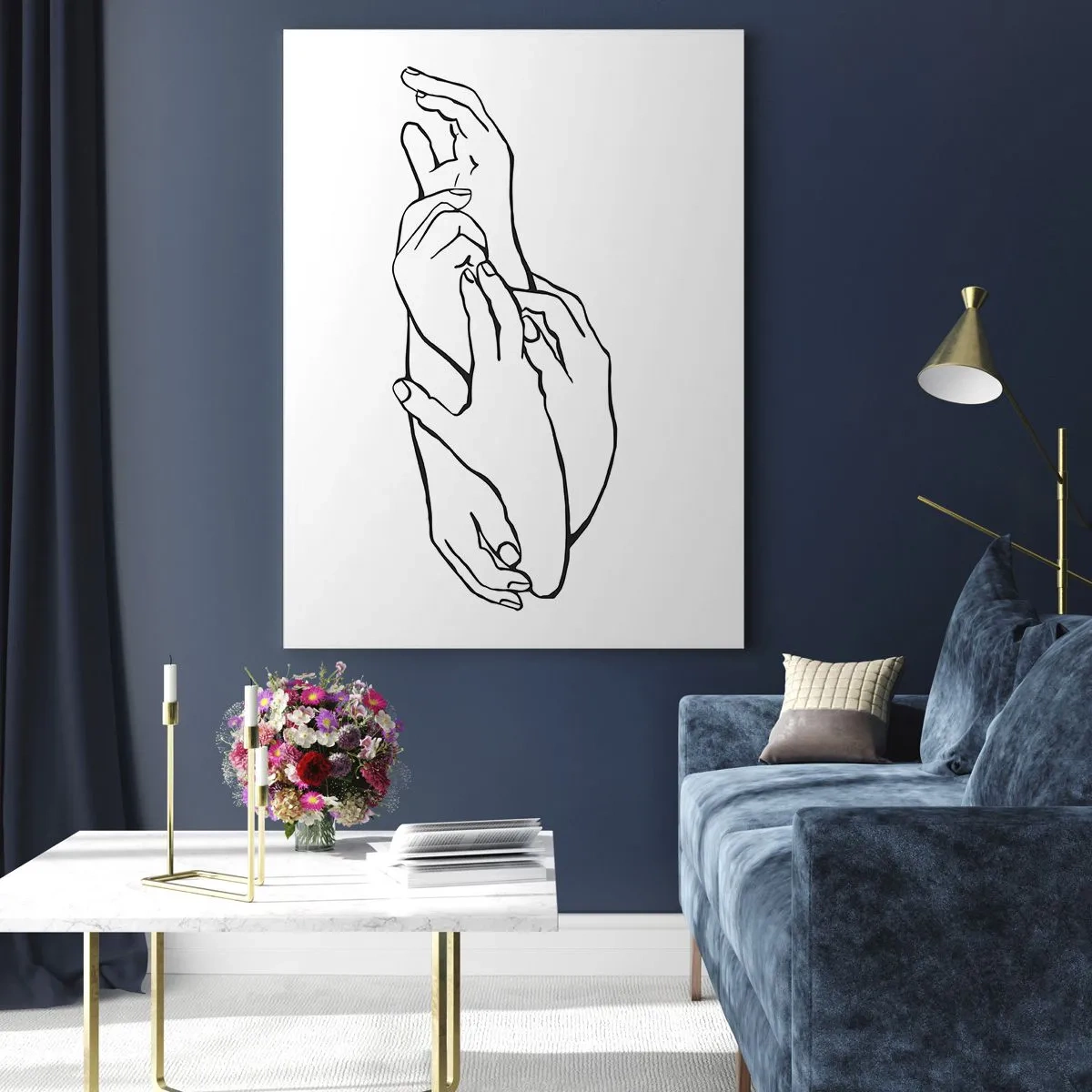 Tablou pe sticlă - Atingere bună - 50x70 cm