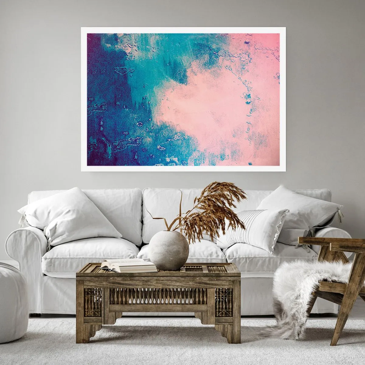 Poster - Îmbrățișare albastră - 70x50 cm