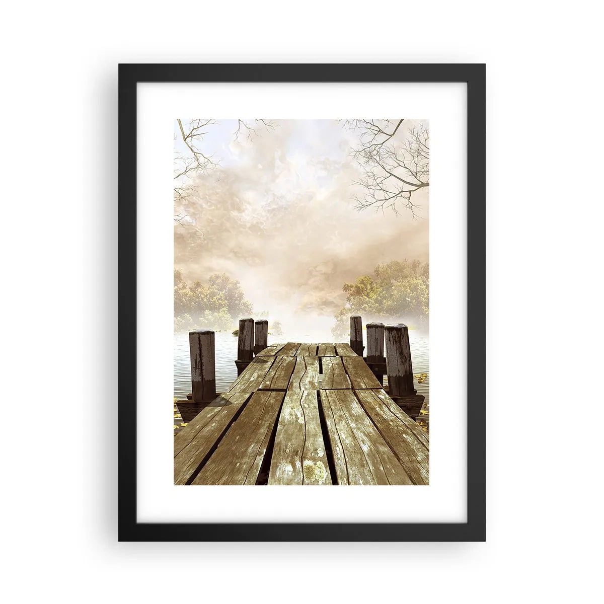 Poster în ramă neagră - Tristețea blândă a toamnei - 30x40 cm