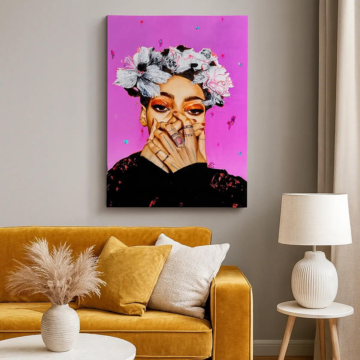 Tablou pe pânză - Un pic nebună - 50x70 cm