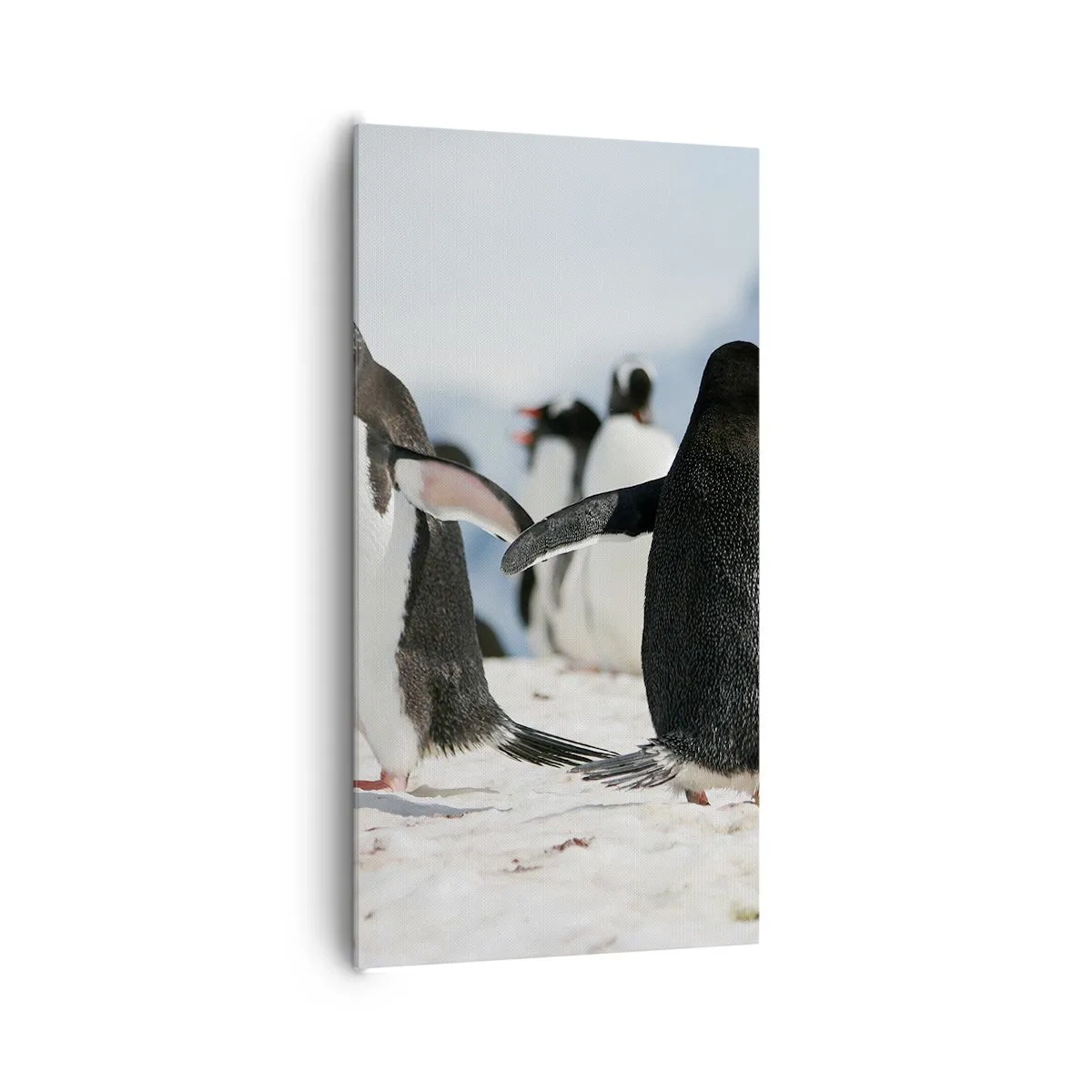 Tablou pe pânză - Dansul în zăpadă - 65x120 cm