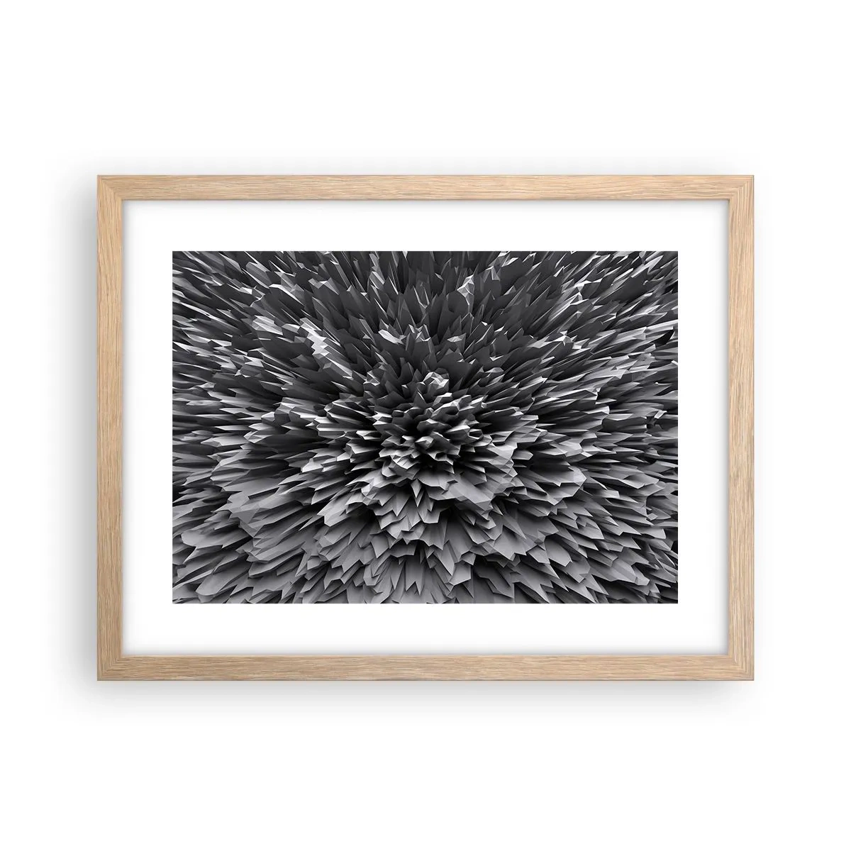 Poster în ramă de stejar deschis - Mai ascuțit nu se poate - 40x30 cm