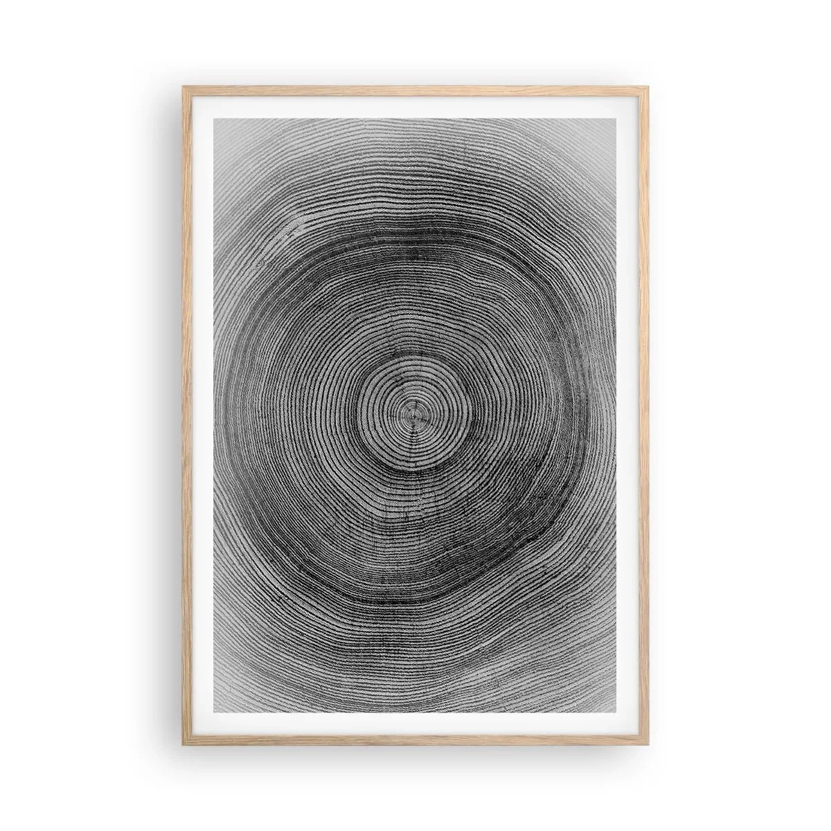 Poster în ramă de stejar deschis - Un semn al vremurilor - 70x100 cm