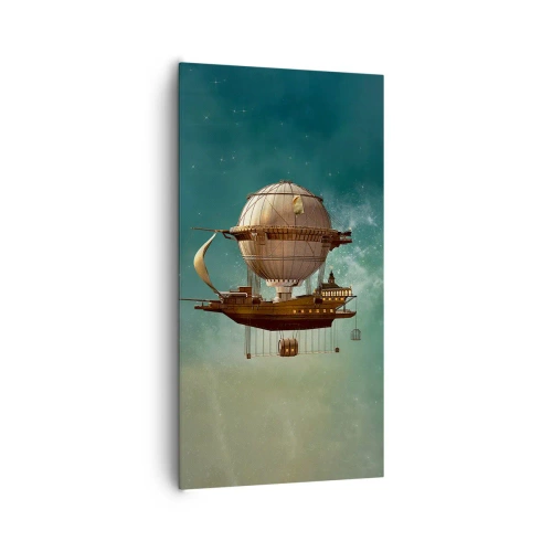 Tablou pe pânză - Jules Verne vă transmite salutări - 65x120 cm