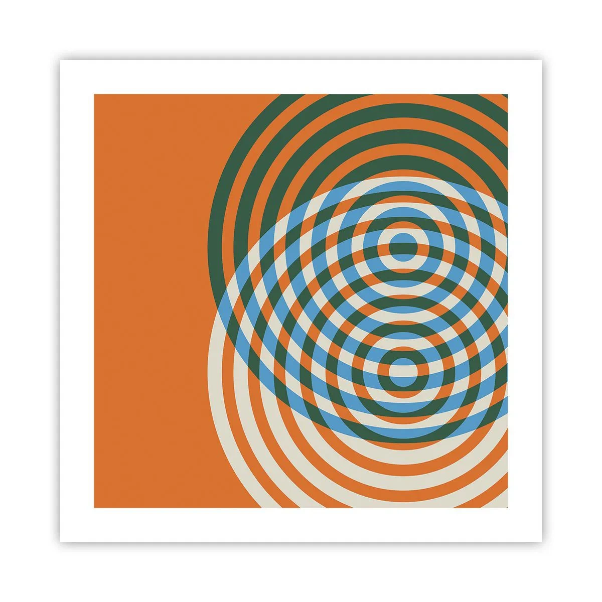 Poster - Variație circulară abstractă - 50x50 cm