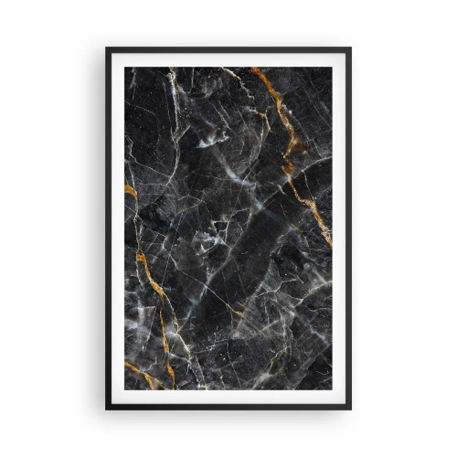 Poster în ramă neagră - Viața interioară a unei pietre - 61x91 cm
