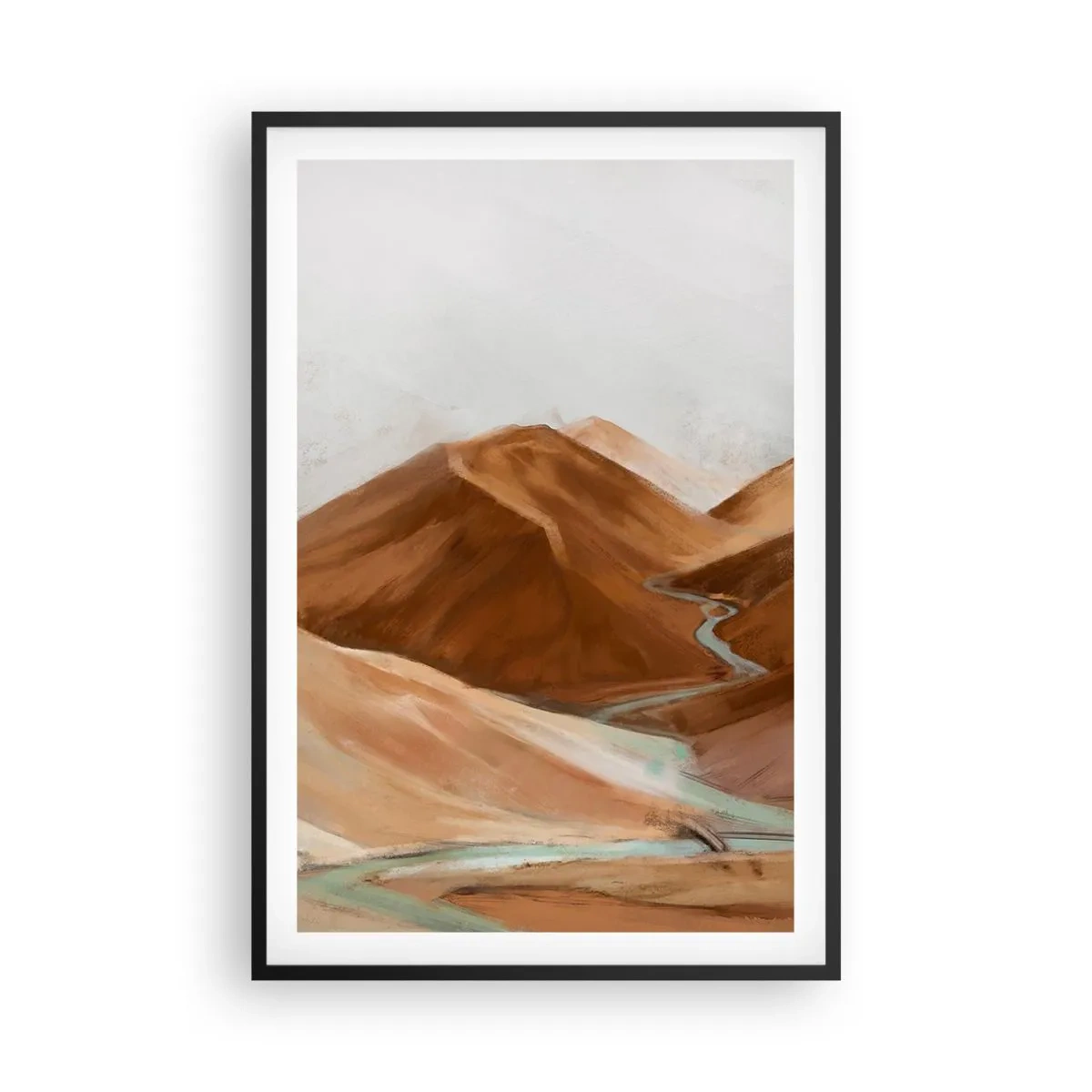 Poster în ramă neagră - La sursă - 61x91 cm