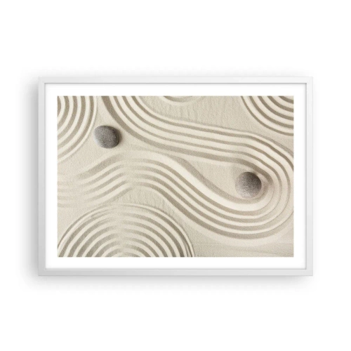 Poster în ramă albă - Atingere de căldură - 70x50 cm