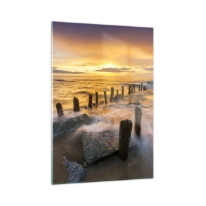 Tablou pe sticlă - Frumusețe brută a mării - 50x70 cm