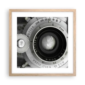 Poster în ramă de stejar deschis - Povestea de la Hollywood - 40x40 cm