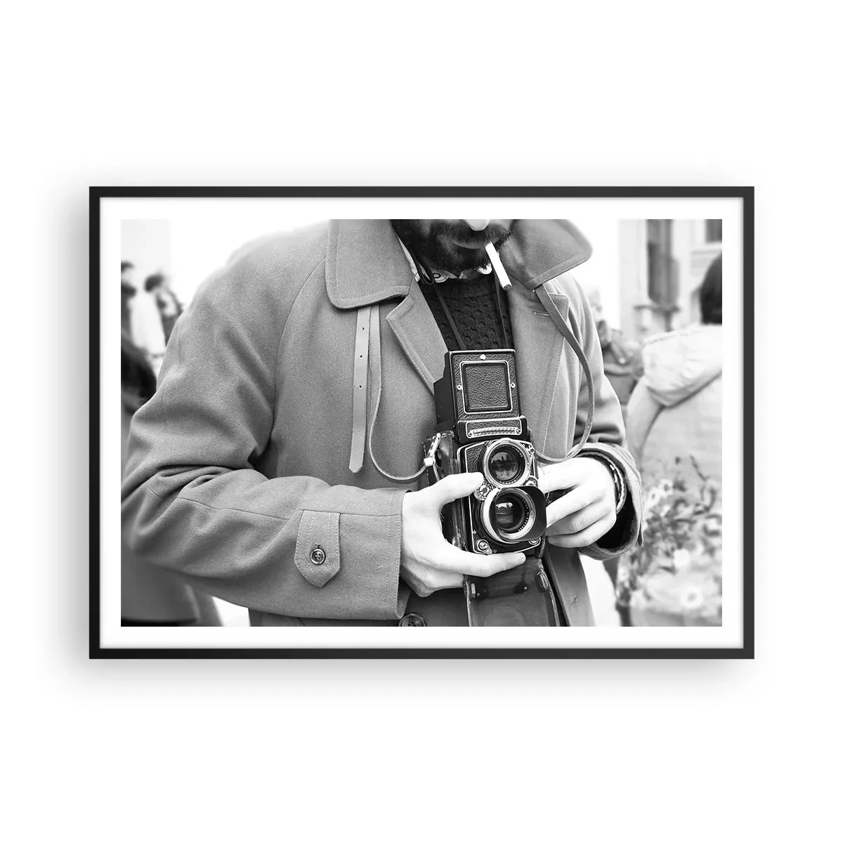 Poster în ramă neagră - În stilul retro - 100x70 cm
