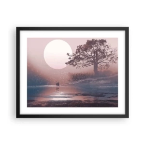 Poster în ramă neagră - Minuni nocturne - 50x40 cm