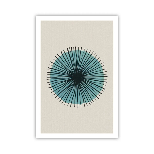 Poster - Radiant pe albastru - 61x91 cm