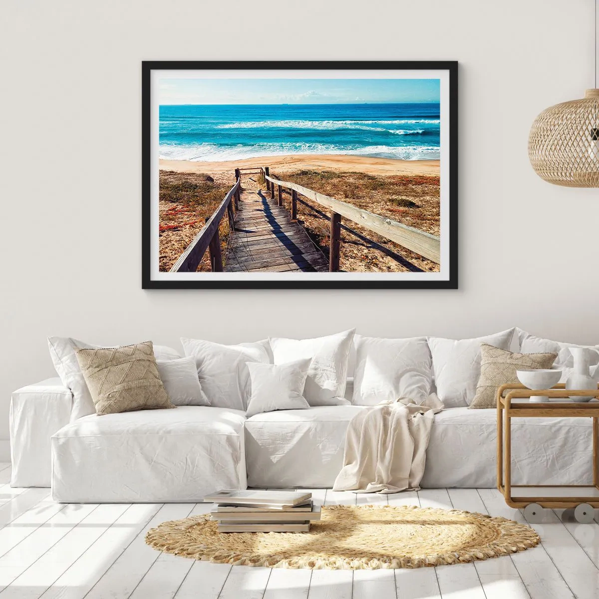 Poster în ramă neagră - Aleargă! - 50x40 cm