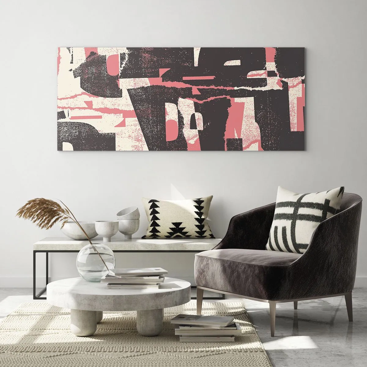 Tablou pe sticlă - Toată această agitație - 160x50 cm