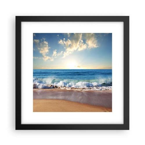 Poster în ramă neagră - Mișcare și liniște în același timp - 30x30 cm