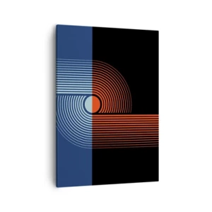 Tablou pe pânză - Într-o îmbrăţişare geometrică - 50x70 cm