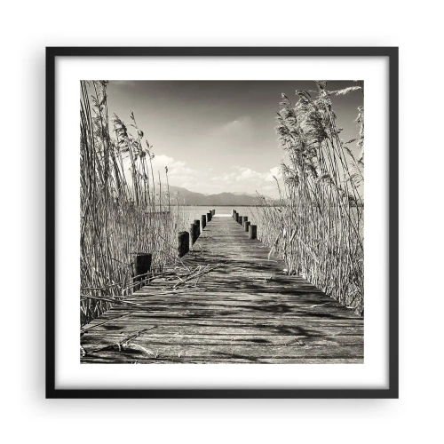 Poster în ramă neagră - În intimitatea ierburilor - 50x50 cm