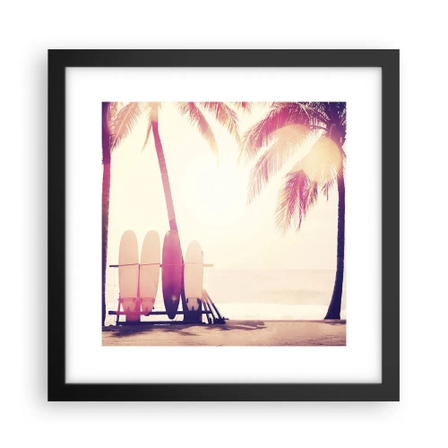 Poster în ramă neagră - Va fi o zi minunată - 30x30 cm
