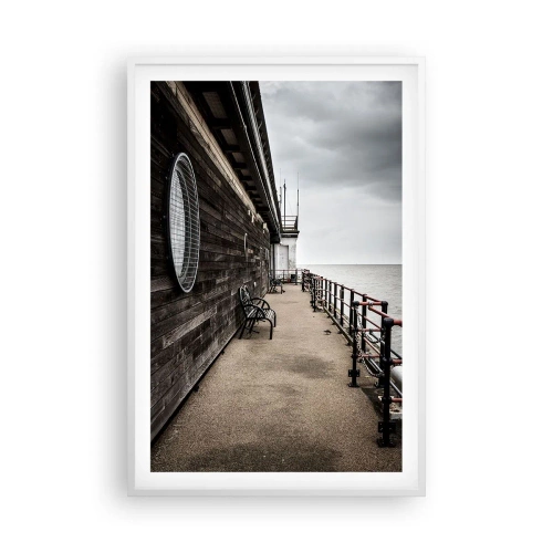 Poster în ramă albă - Timpul s-a oprit - 61x91 cm