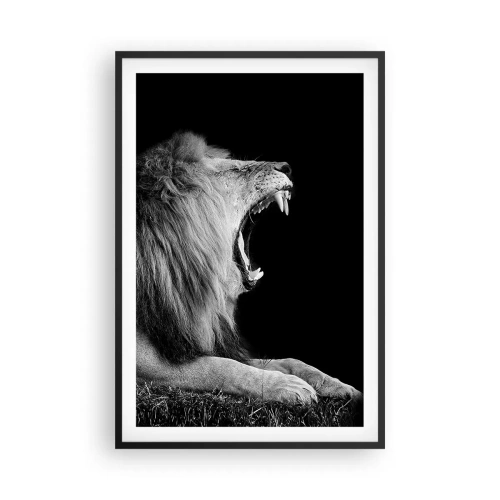 Poster în ramă neagră - Fără nici o ezitare - 61x91 cm