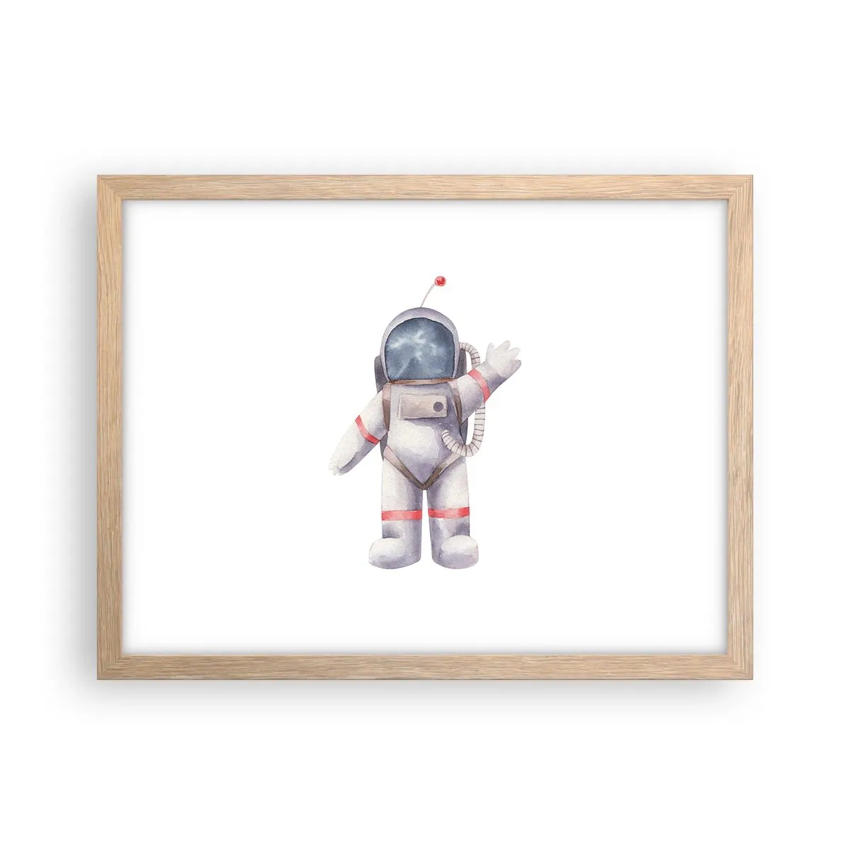 Poster în ramă de stejar deschis - Pe curând! - 40x30 cm