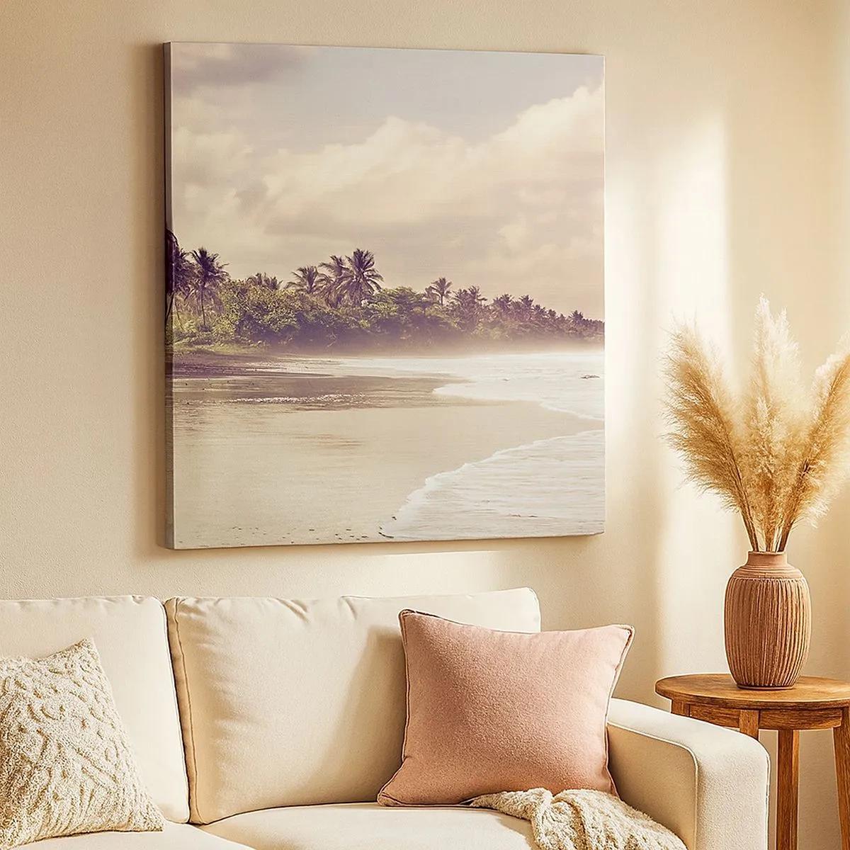 Tablou pe pânză - Mângâind valurile - 30x30 cm