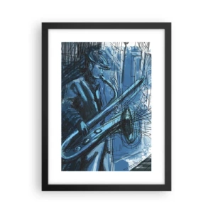 Poster în ramă neagră - Rapsodie urbană - 30x40 cm