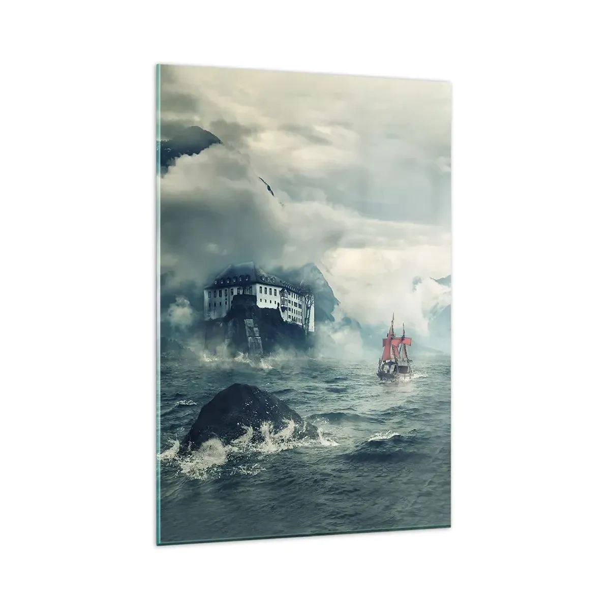 Tablou pe sticlă - Pe ape magice - 80x120 cm