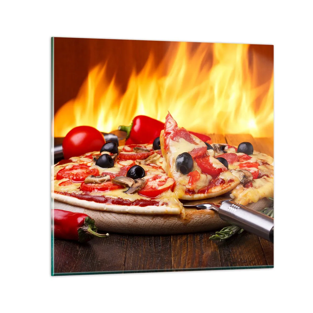 Tablou pe sticlă - From Italy with love - 50x50 cm