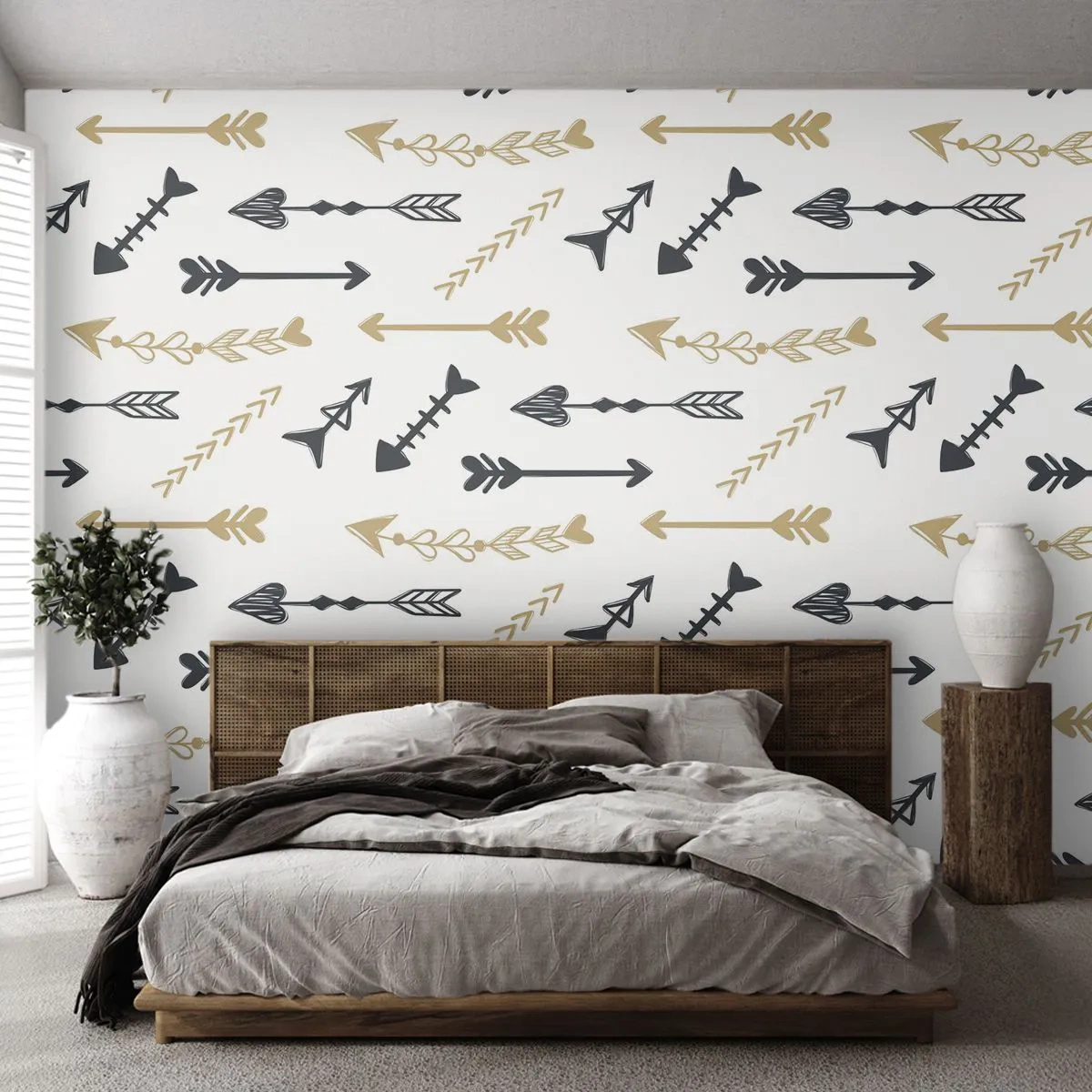 Tapet Standard Eco - Visul arcașului - Abstracția, Săgeată, Boho - 400x280 cm