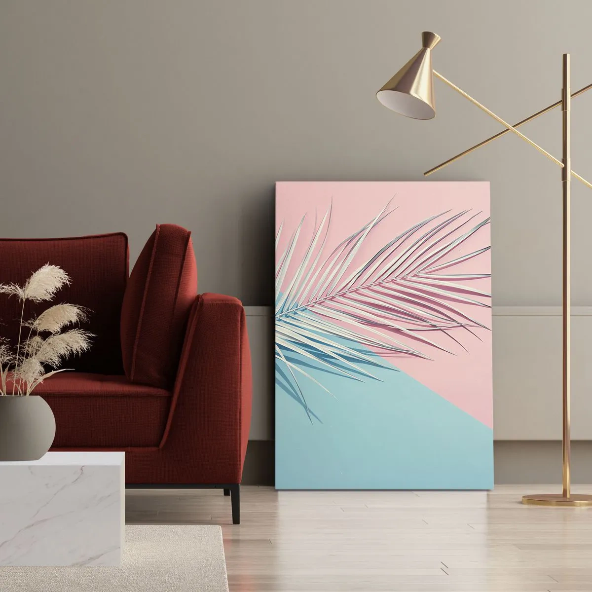 Tablou pe pânză - Impresie tropicală - 55x100 cm